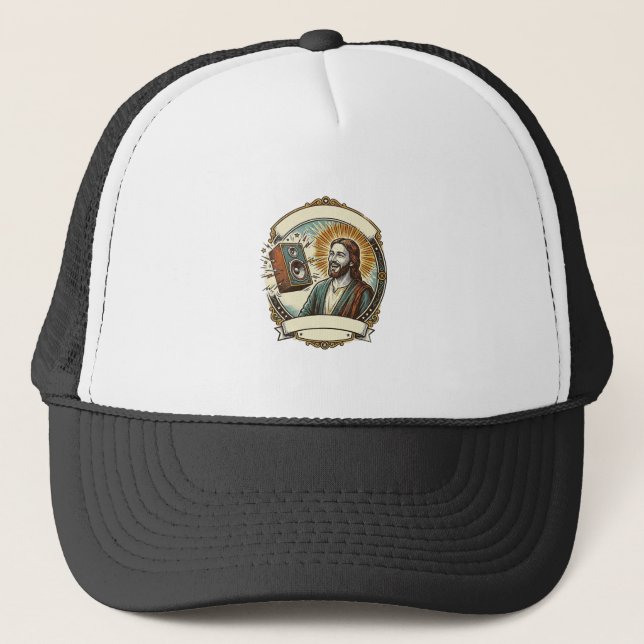 Boné Jesus Rindo Falso Alto Clube Não Consegue Ouvir Fe (Frente)