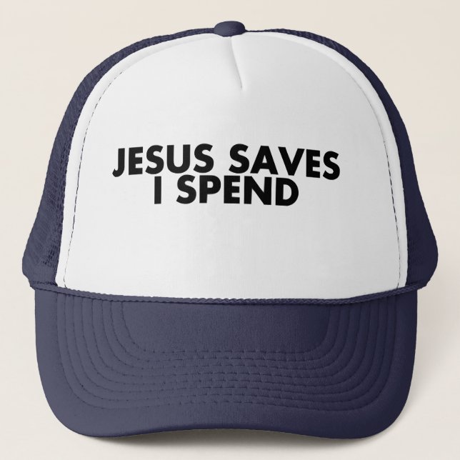 Boné Jesus salva que passo Deus abençoe T-Shirt (Frente)