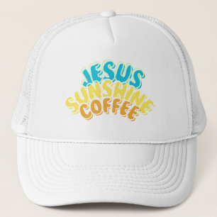 Boné Jesus Sunshine Café Hat para Mulheres