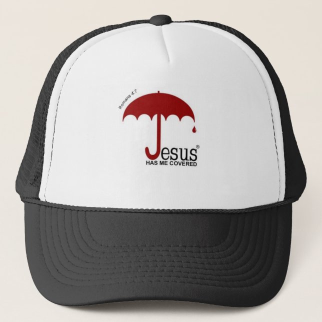 Boné Jesus tem-me chapéu coberto do camionista (Frente)