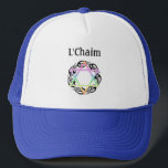 Boné Jewish Star Colors L'Chaim<br><div class="desc">Presentes personalizados e Roupa judeus modernos e tradicionais</div>