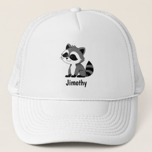 Boné Jimothy Guaxinim Fofo Amigo Amante de Animais de E