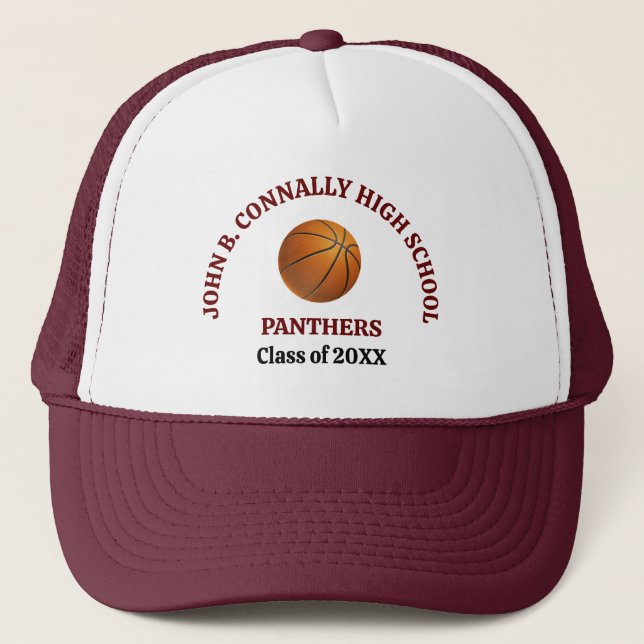 Boné Jogador de Basquete Personalizado da Escola de Ens (Frente)