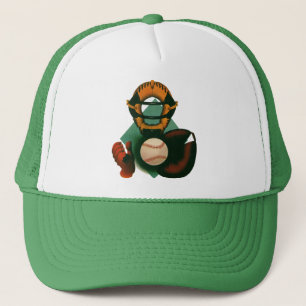 Boné Jogador de beisebol esportivo vintage, receptor co