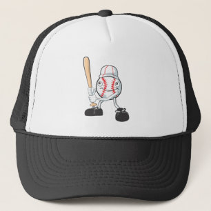 Boné Jogador de beisebol feliz