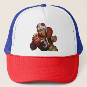 Boné Jogador de Futebol Americano Esportivo Vintage Cor