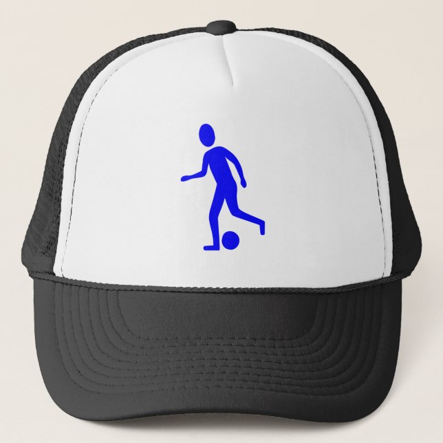 Boné Jogador de futebol - Azul (Frente)