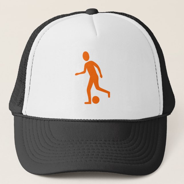 Boné Jogador de futebol - Laranja (Frente)