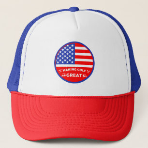 Boné Jogador de golfe americano engraçado