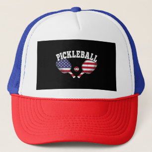 Boné Jogador de Pickleball da Bandeira dos EUA Amor por