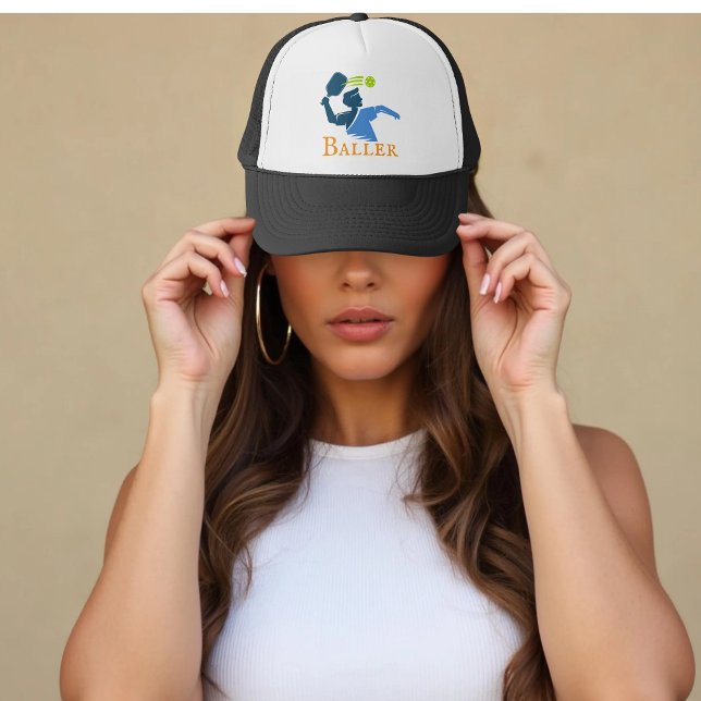 Boné Jogador de Pickleball Engraçado Personalizado (Criador carregado)