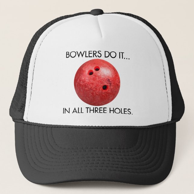Boné Jogadores de Boliche Fazem... Em Todos os Três Bur (Frente)