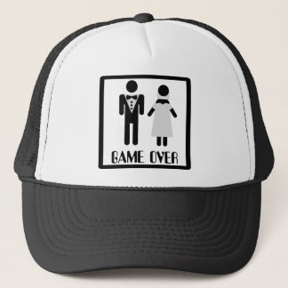 Boné jogo sobre o ícone nupcial do casal