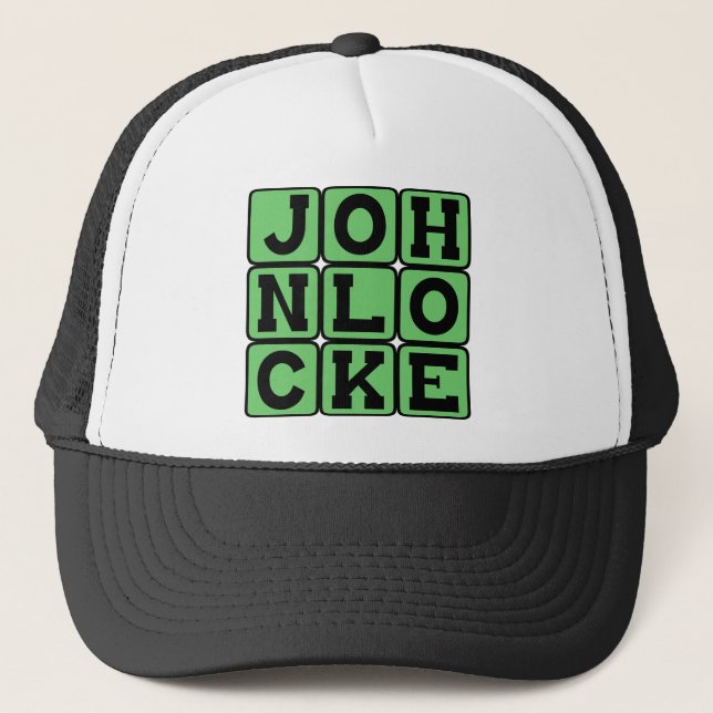 Boné John Locke, Filósofo Inglês (Frente)
