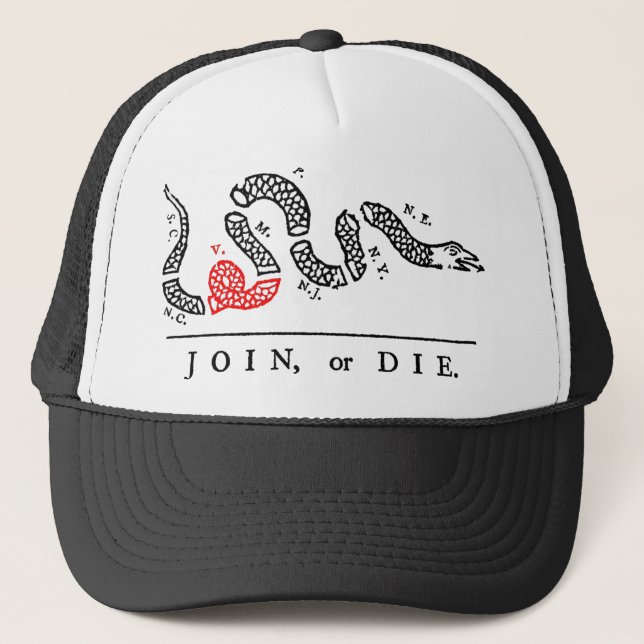 Boné JOIN, ou DIE Virginia (Frente)