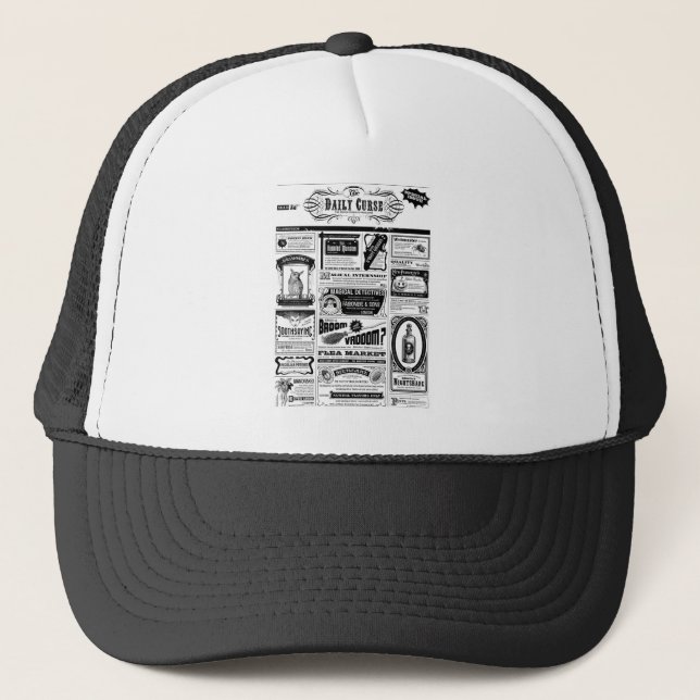 Boné jornal assustador (Frente)