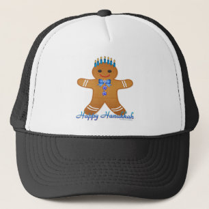 Boné Judaica Hanukkah Gingerbread Man Menorah