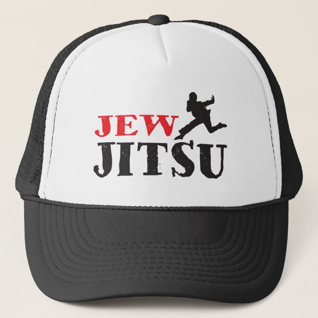 Boné Judeu Jitsu - humor judaico engraçado (Frente)