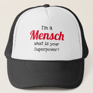 Boné Judeu Trucker Hat - Mensch Superpower