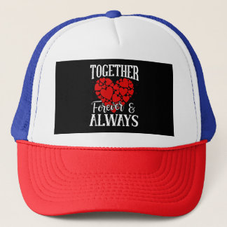Boné Juntos para sempre e sempre - Citação do Amor Eter