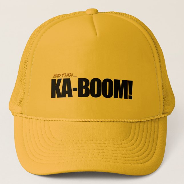 Boné KA-BOOM! Amarelo (Frente)
