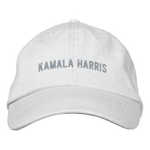 Boné Kamala Harris minimalista texto rosa claro persona