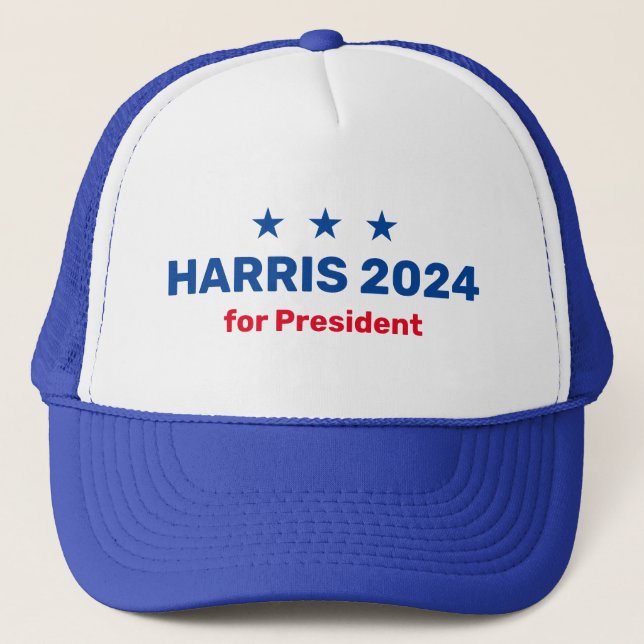 Boné Kamala Harris Para O Presidente 2024 (Frente)