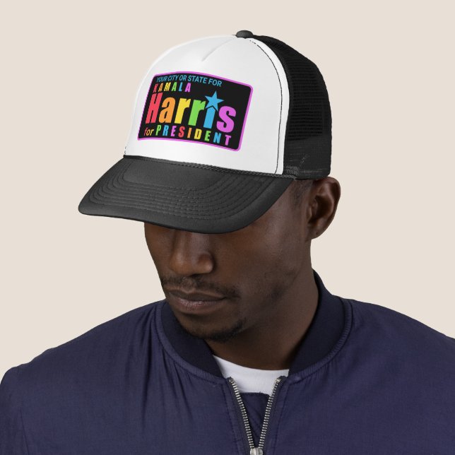 Boné Kamala Harris Pride 2024 Merchandise Personalizado (In Situ)