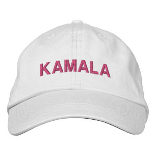 Boné Kamala tipografia rosa quente moderna personalizad