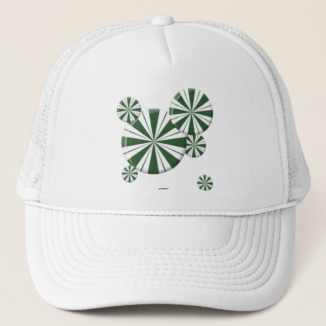 Boné Kandy de Stripe de Spearmint (Frente)