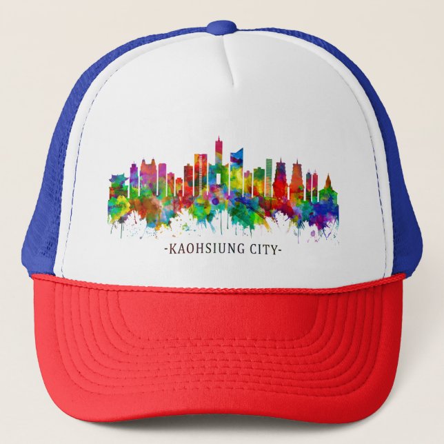 Boné Kaohsiung City Taiwan Skyline (Frente)