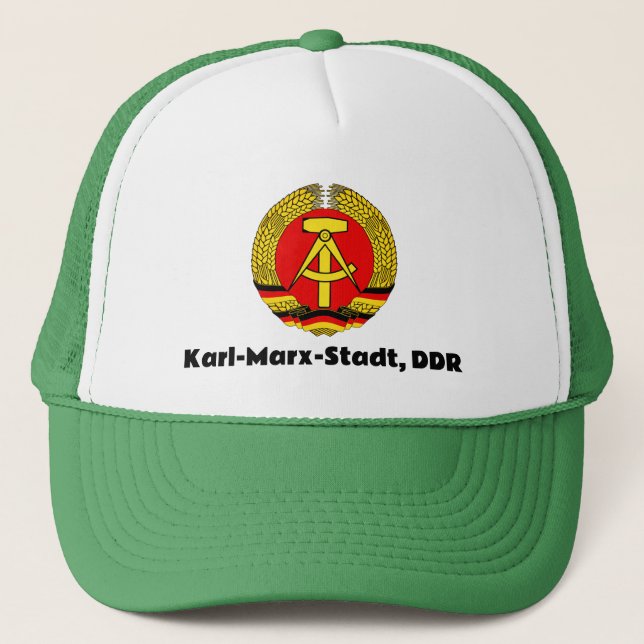 Boné Karl Marx Stadt, República Democrática Alemã (Frente)