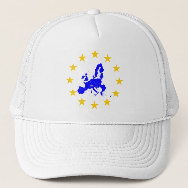Boné Karte der Europäischen União mit Sternenkreis (Frente)