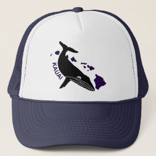 Boné Kauai - Hawaii Purple Islands Humpback Trucker Hat