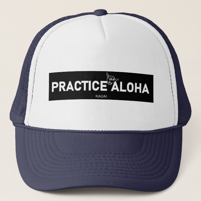 Boné Kauai - Pratique Aloha Shaka (enforque-se) (Frente)
