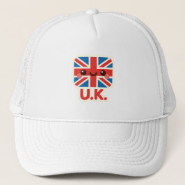 Boné Kawaii British Flag - Cute UK Design