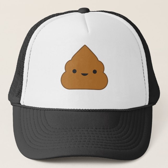 Boné Kawaii Poop Trucker Hat (Frente)