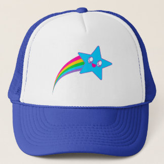 Boné Kawaii Rave Neon Star Rainbow