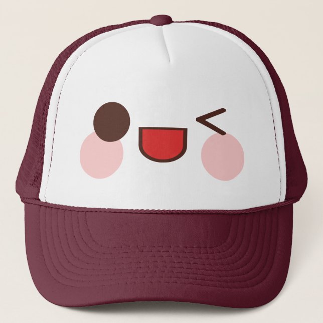 Boné Kawaii Rave Winky Face (Frente)