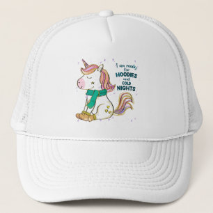 Boné Kawaii Unicorn Inverno e Hoodies