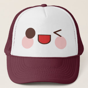 Boné Kawaii Winky doce enfrenta o amigo feliz do