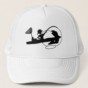 Boné Kayak Pescaria Silhueta Negra Baseball Hat Truck H