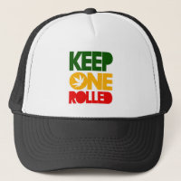 Keep Trucker one Cap rolled - Rasta Acre reggae -