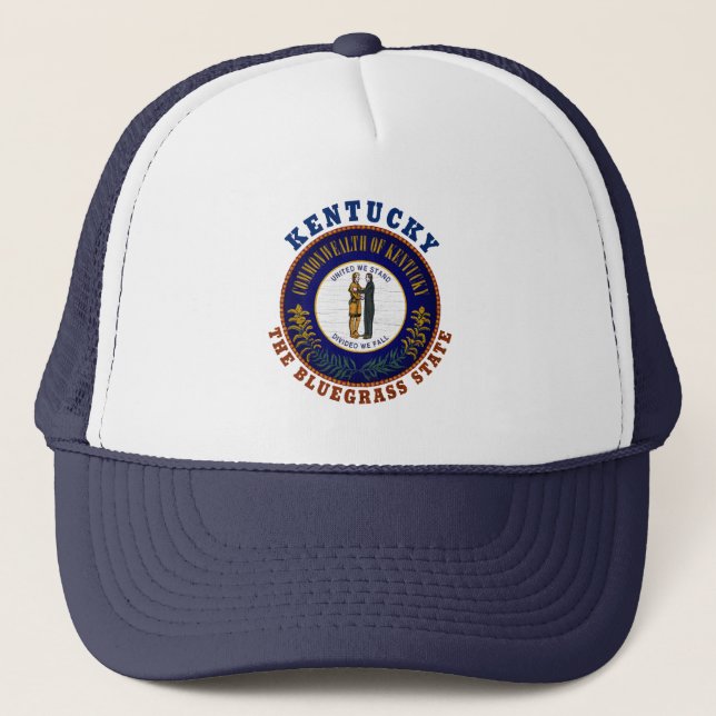 BONÉ KENTUCKY BLUEGRASS STATE FLAG TRUCKKY HAT (Frente)