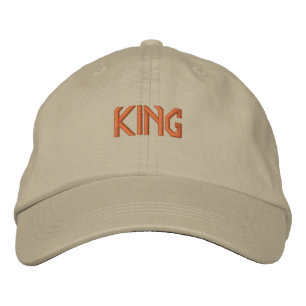 Boné Khaki KING Texto Baseball Bom Atrativo