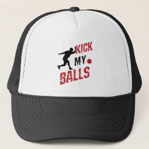 Boné Kickball Pitcher Engraçado Chutar Minhas Bolas