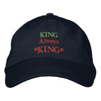 KING Always KING Imprimido Motivational Aspas Hat