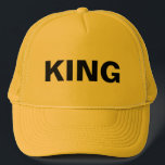 Boné King Baseball<br><div class="desc">O Rei de todos os Grooms!
Favoritos de Bonés e óculos de noiva de equipe</div>