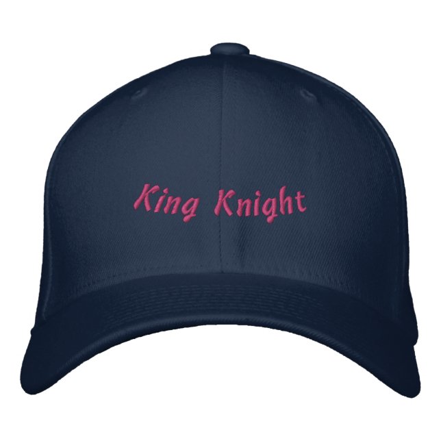 Boné King Knight Navy Elegant-Hat Men Trucker Wool Bold (Frente)