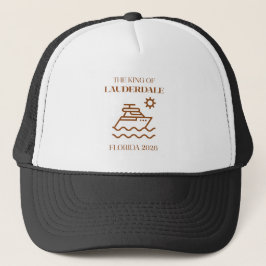 Boné King Of Lauderdale Florida Retro Trucker Hat